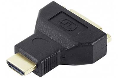 ADAPTATEUR HDMI MALE VERS DVI-D 24+1 DL FEMELLE MONOBLOC