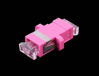 RACCORD OPTIQUE SC MULTIMODE SIMPLEX OM4 FUSCHIA