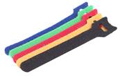 ATTACHE CABLE VELCRO MULTICOLOR LONGUEUR 240mm SACHET DE 5