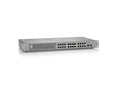 SWITCH POE RACKABLE 24 PORTS 10/100 150W 802.3af/at +2 SFP