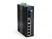 SWITCH INDUSTRIEL POE 4 PORTS GIGABIT 126W +1 SFP+1 COMBO RJ/SFP RAIL