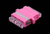 RACCORD OPTIQUE SC MULTIMODE DUPLEX OM4 FUSCHIA