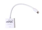 CONVERTISSEUR MINI DISPLAYPORT MALE VERS DVI-I 24+5 FEMELLE CABLE