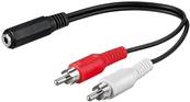 COUPLEUR RCA AUDIO STEREO BLANC ROUGE