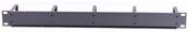 PASSE CABLES ANNEAU 1U NOIR METAL