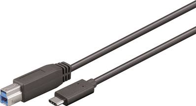 CORDON TYPE C VERS USB 3.0 TYPE B MALE 1 METRE