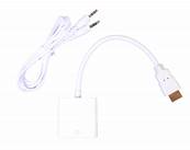 ADAPTATEUR HDMI MALE VERS VGA + JACK AUDIO FEMELLE 20CM