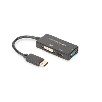 CONVERTISSEUR DISPLAYPORT 3 EN 1 DP->DVI+HDMI+VGA CABLE 20 CM