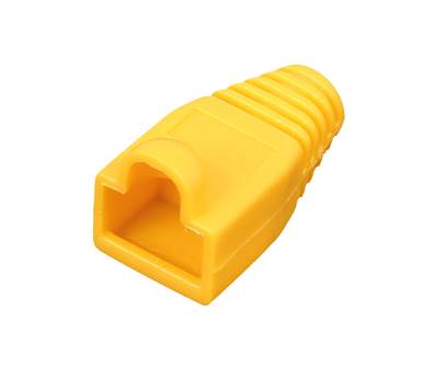 MANCHON RJ45 A BOSSE JAUNE SACHET DE 100