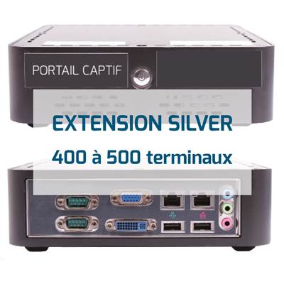 EXTENSION DE 400 A 500 TERMINAUX POUR DSCBOX SILVER