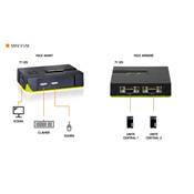 KVM DESKTOP 2 PORTS USB CABLES INCLUS KVM-0222