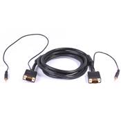 CORDON VGA HD15 M/M + AUDIO JACK 3.5 STEREO 30 METRES 