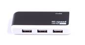 HUB 4 PORTS USB 2.0 AVEC ALIMENTATION ET CORDON