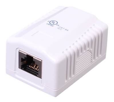 BOITIER MURAL EQUIPE 1 PORT RJ45 CAT 6A FTP