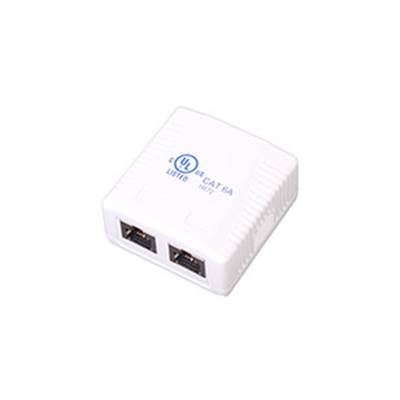 BOITIER MURAL EQUIPE 2 PORTS RJ45 CAT 6A FTP