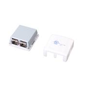 BOITIER MURAL EQUIPE 2 PORTS RJ45 CAT 6A FTP