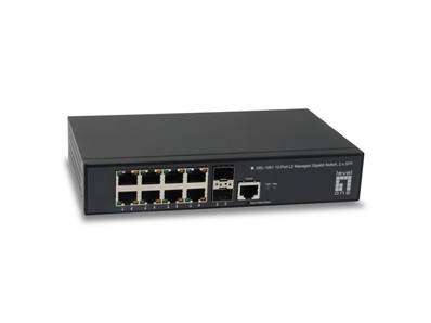 SWITCH MANAGEABLE L2 DESKTOP 8 PORTS GIGA +2SFP