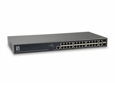 SWITCH POE MANAGEABLE L3 24 PORTS GIGABIT +2 SFP COMBO 370W