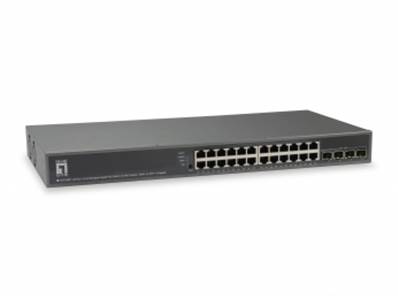 SWITCH POE MANAGEABLE L3 24 PORTS GIGABIT +4 SFP 10Gb 185W