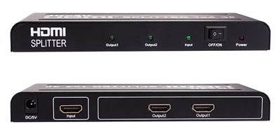 SPLITTER HDMI 2 PORTS 4K