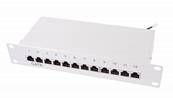 PANNEAU DE BRASSAGE 10 POUCES 12 PORTS RJ45 CAT6 FTP EQUIPE