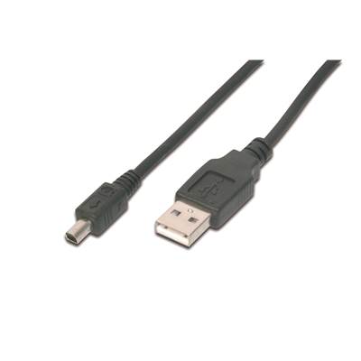 CORDON USB V2.0 TYPE A->MINI B 4 POINTS 1.8 METRE