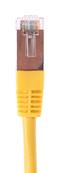 CORDON RJ45 CAT 6 100 Ohms BLINDE FTP JAUNE 3 METRES