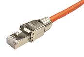 CONNECTEUR RJ45 RAPIDE DE CHANTIER CAT 6A A VIS CABLE MONOBRIN AWG23