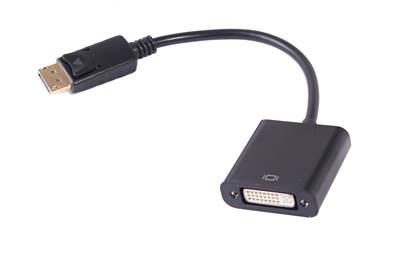 CONVERTISSEUR DISPLAYPORT MALE VERS DVI-I 24+5 DL FEMELLE CABLE 20CM