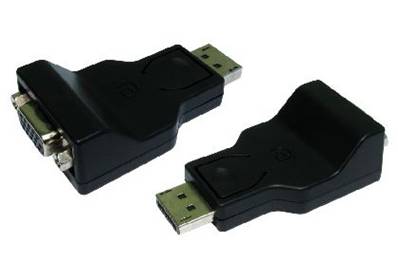 ADAPTATEUR DISPLAYPORT MALE VERS VGA FEMELLE MONOBLOC