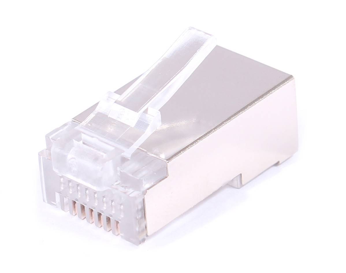 connecteur rj45 8p8c cat 6 ftp cable rond sachet de 50