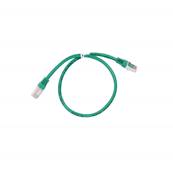 CORDON RJ45 CAT 6A BLINDE SFTP LSZH VERT 0.5 METRE